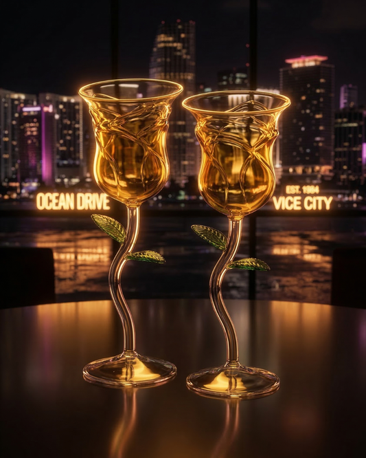 The Dizzy Rose Goblet S/2