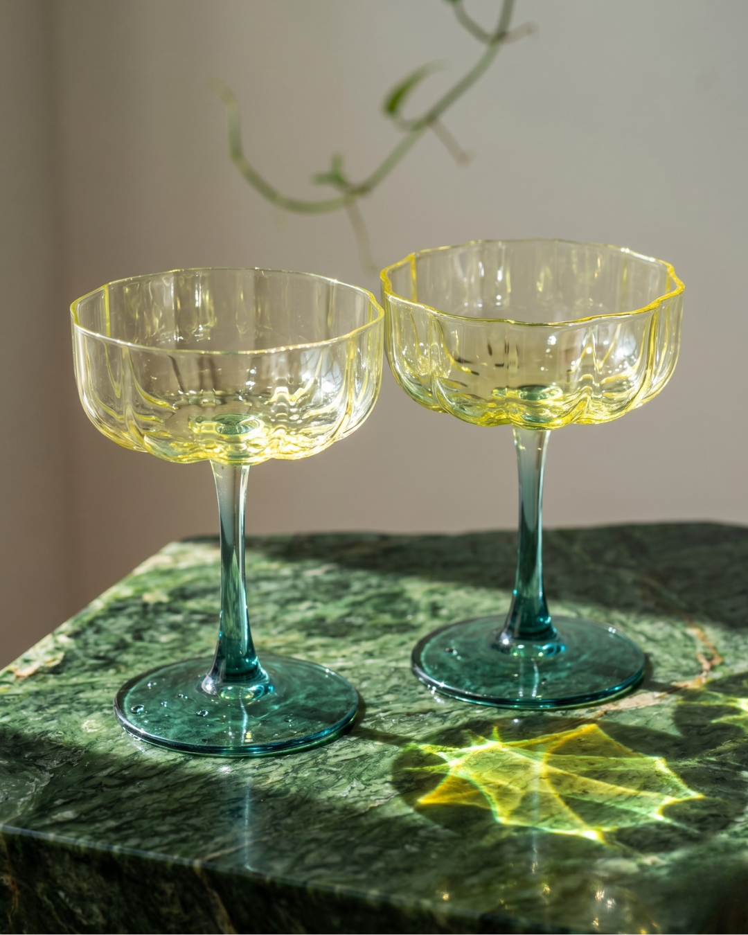 The Bloom Coupe Glass Set de 2