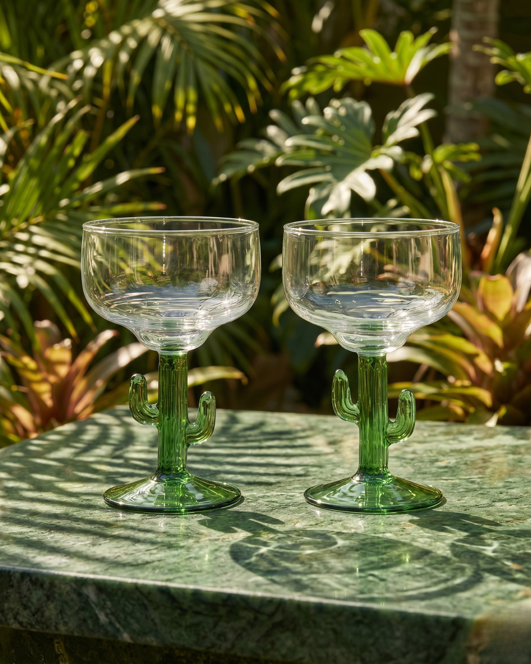 The Prickly Margarita Glass S/2