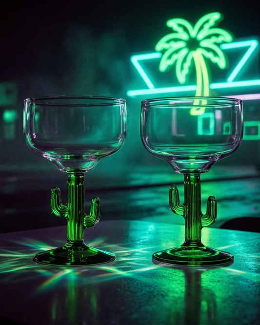 The Prickly Margarita Glass S/2
