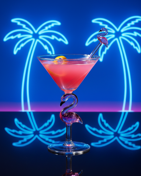 The Fancy Flamingo Glass